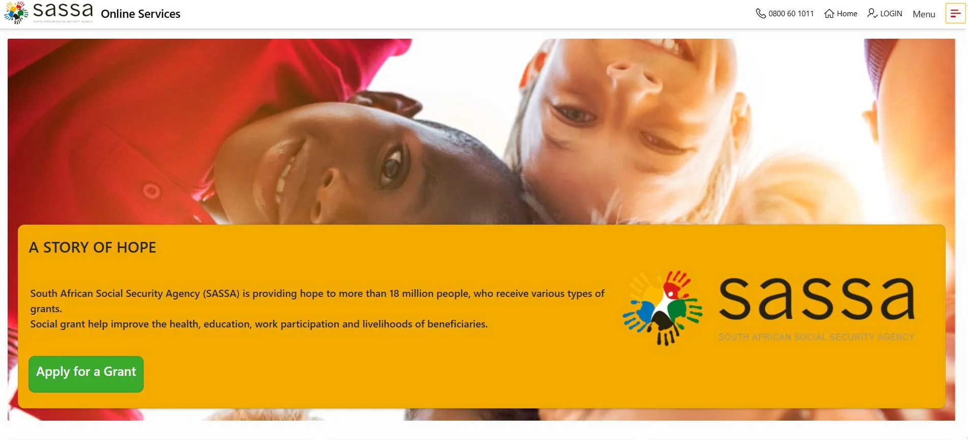 SASSA Services Online Portal
