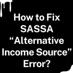 How to Fix SASSA “Alternative Income Source” Error?