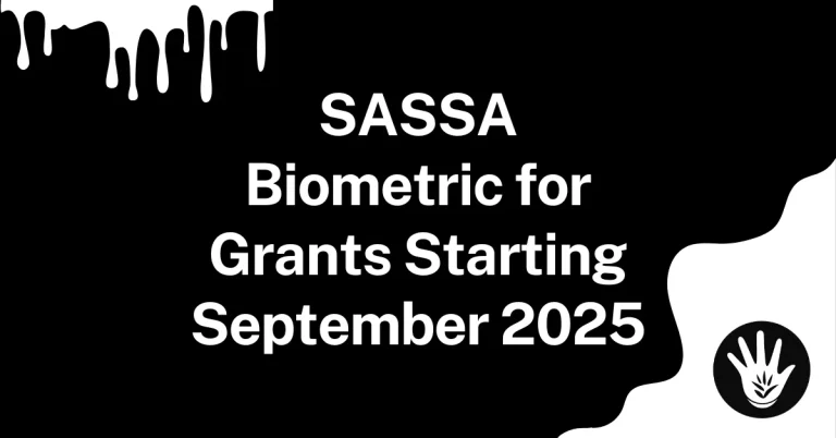 SASSA Biometric for Social Grants Starting September 2025